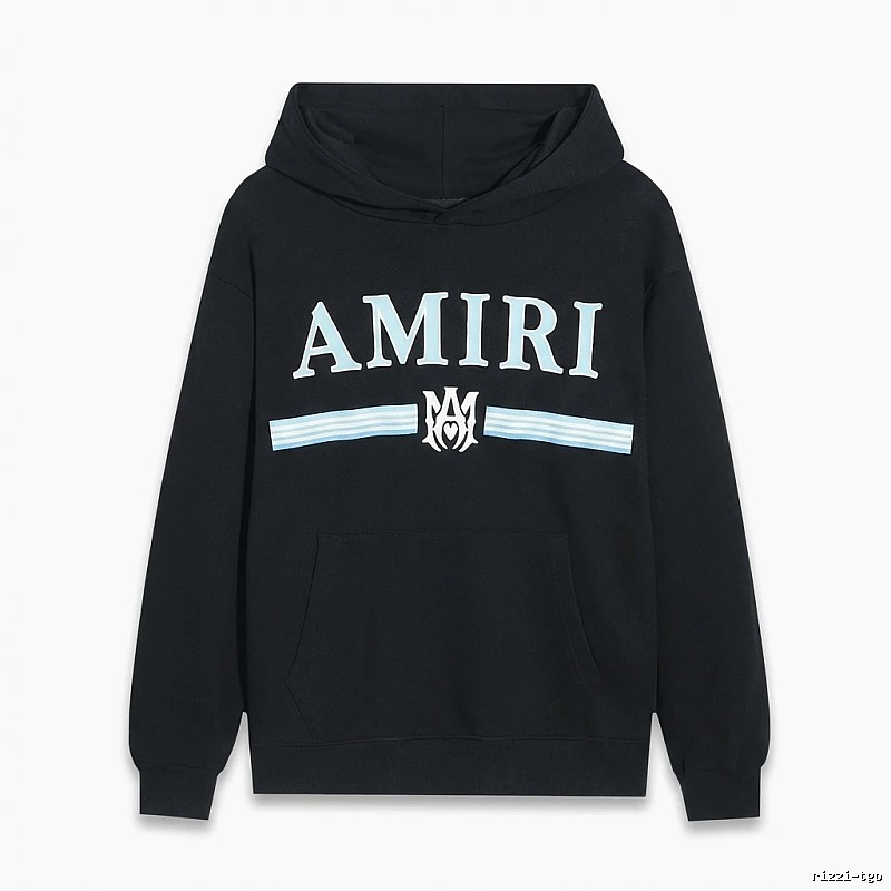 AMIRI letter-printing style black sweatshirt