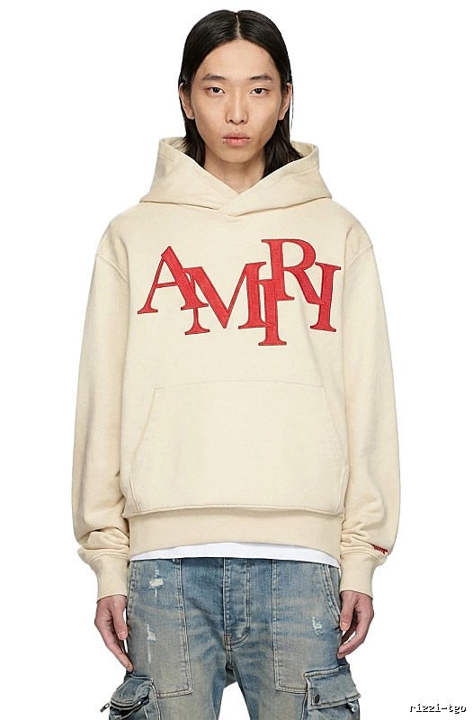 AMIRI Letter Style Beige Sweatshirt