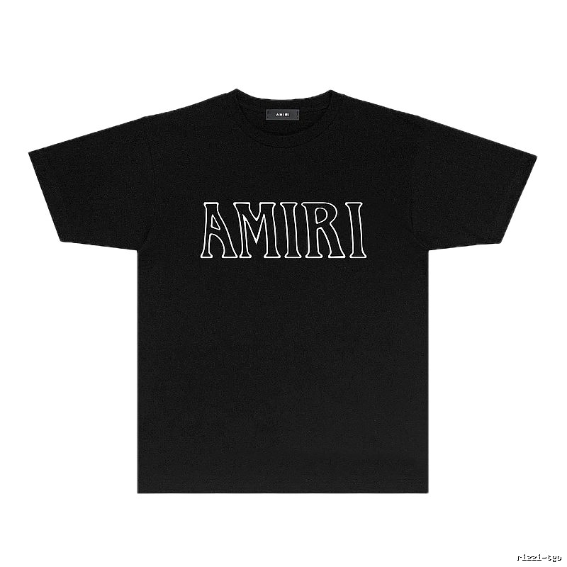 AMIRI minimalist style black T-shirt