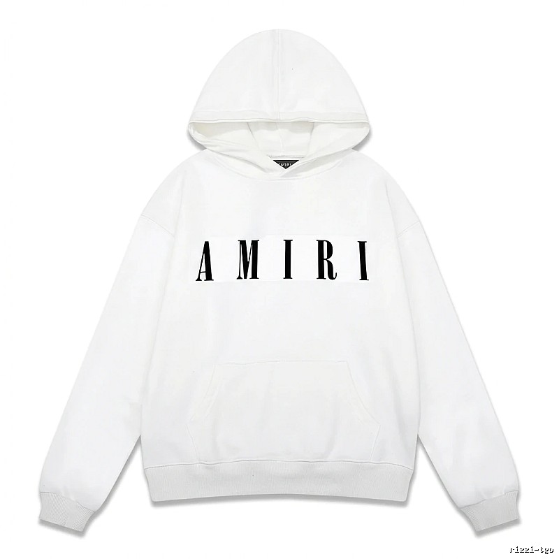 AMIRI minimalist style white hoodie