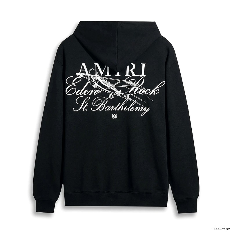 AMIRI Printed Retro Style Black Sweatshirt