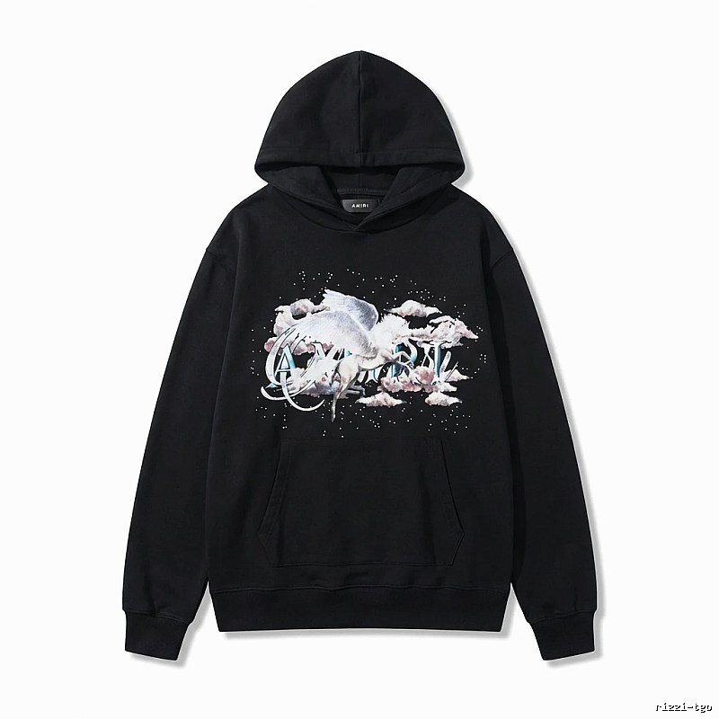 AMIRI Printed Trendy Black Sweatshirt
