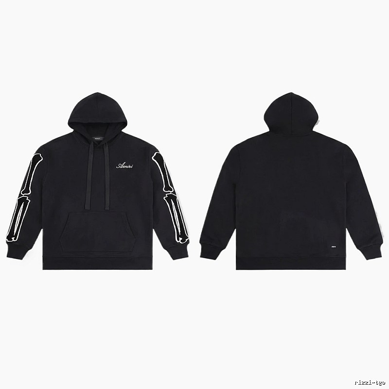 AMIRI Skull Style Black Hoodie
