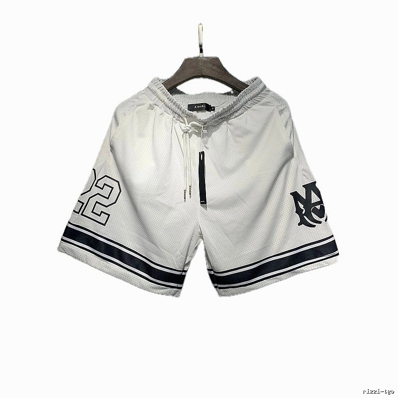 AMIRI Street Style White Mesh Athletic Shorts