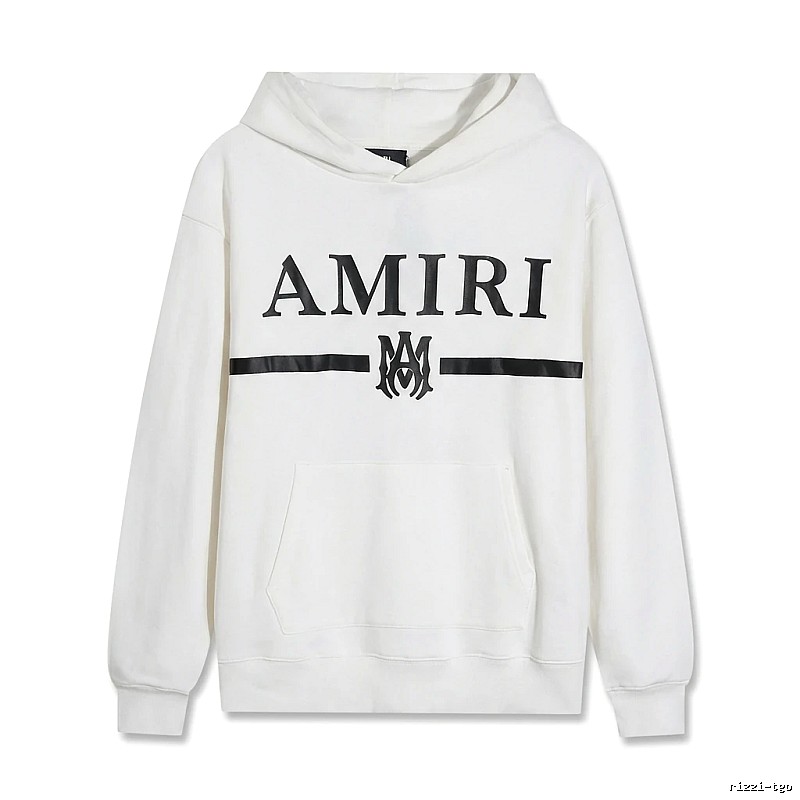 AMIRI Trendy Brand Letter Style White Hoodie