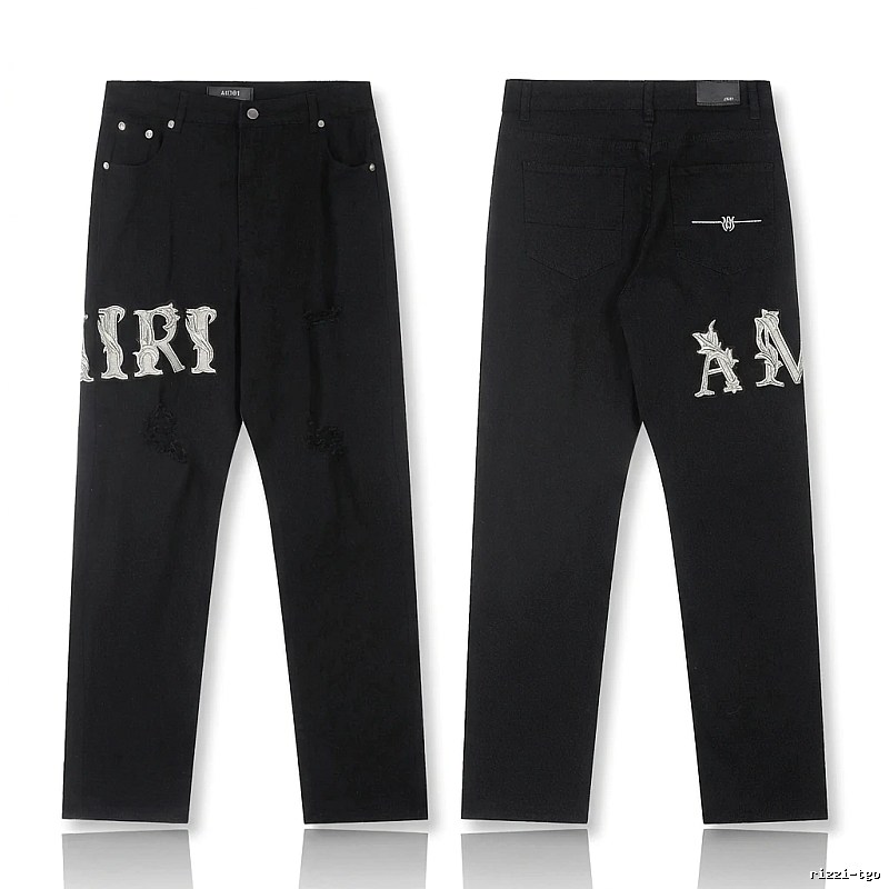 AMIRI vintage-style black jeans
