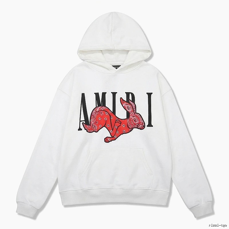 AMIRI White Sweatshirt with Rabbit Print