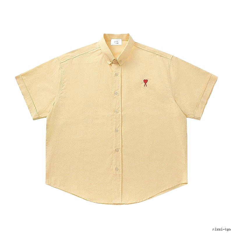 Ami's simple and loving style yellow shirt