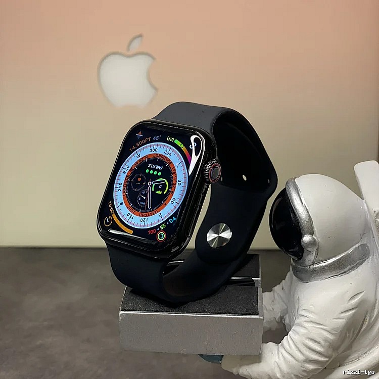 Apple Watch with Black Sport Band