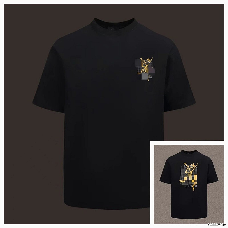 Arc'teryx Printed Functional Style Black Short Sleeve T-Shirt
