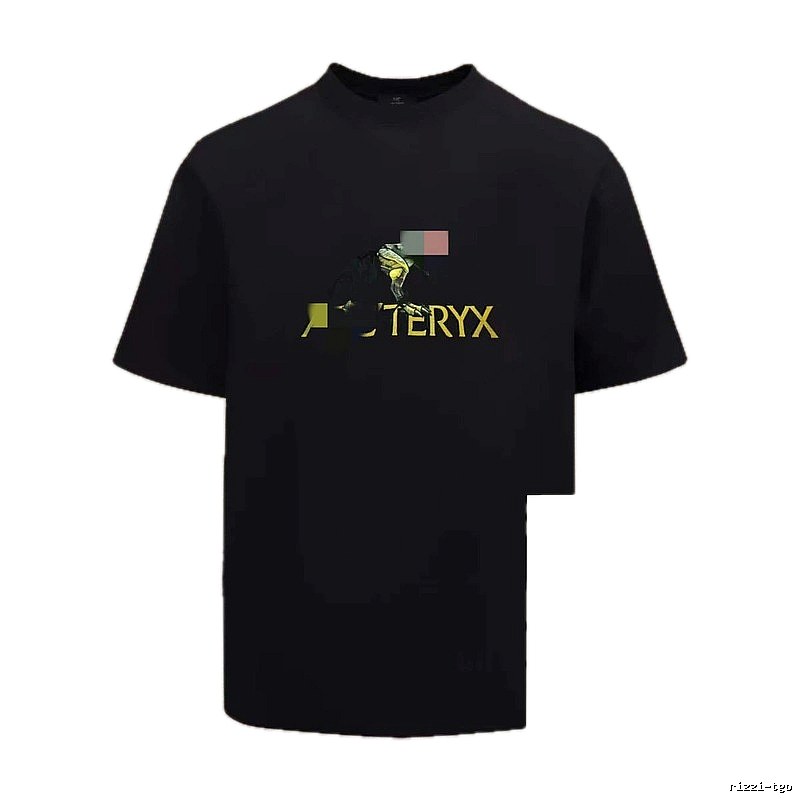 Arc'teryx Printed Outdoor Style Black Short Sleeve T-Shirt
