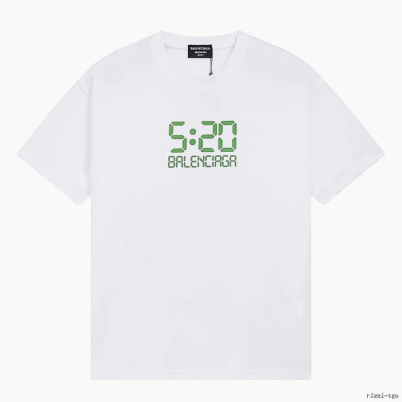 Balenciaga 5:20 Printed Trendy White T-Shirt