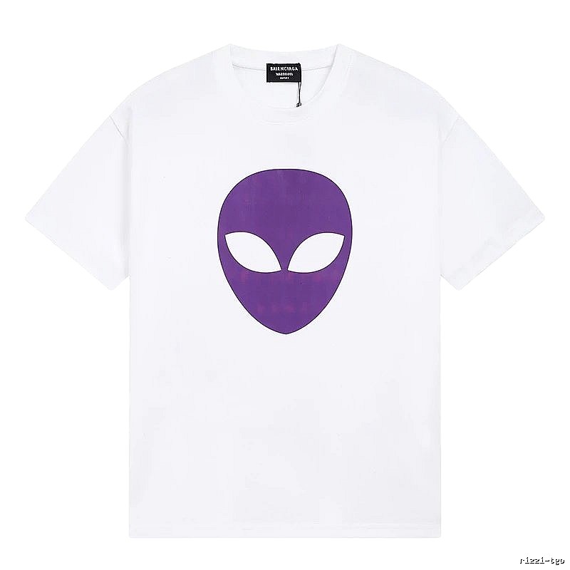 Balenciaga Alien Print White T-shirt