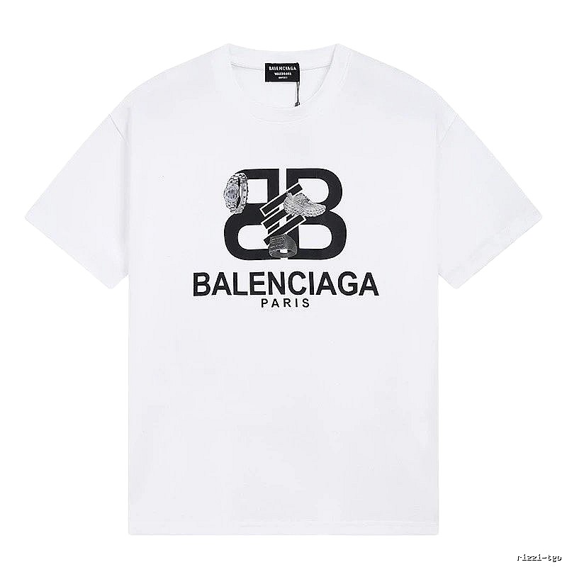 Balenciaga BB Series Simple White T-shirt