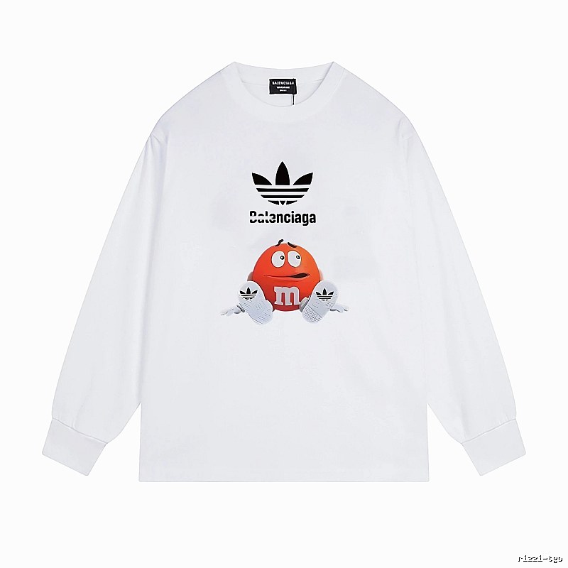Balenciaga Co-branded Cartoon White Sweatshirt