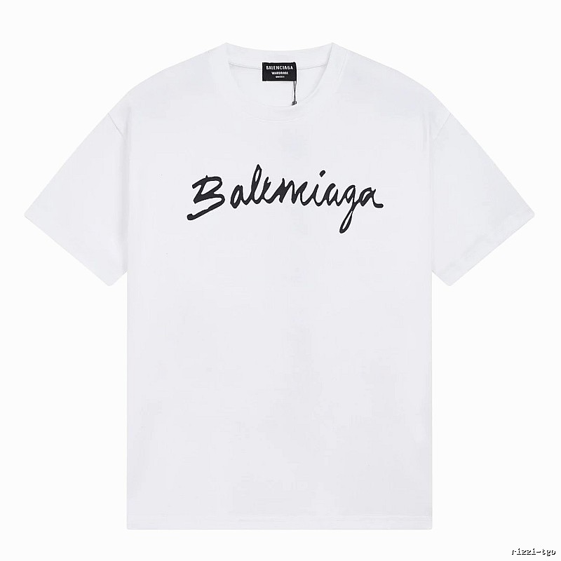 Balenciaga Handwritten Signature Casual White T-shirt