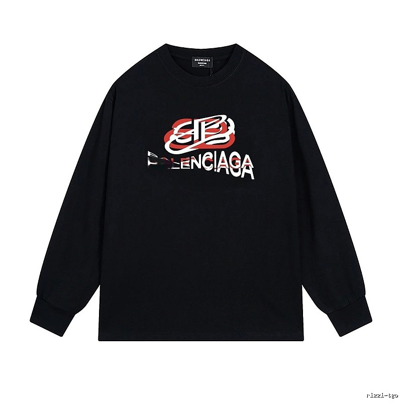 Balenciaga letter-style black T-shirt