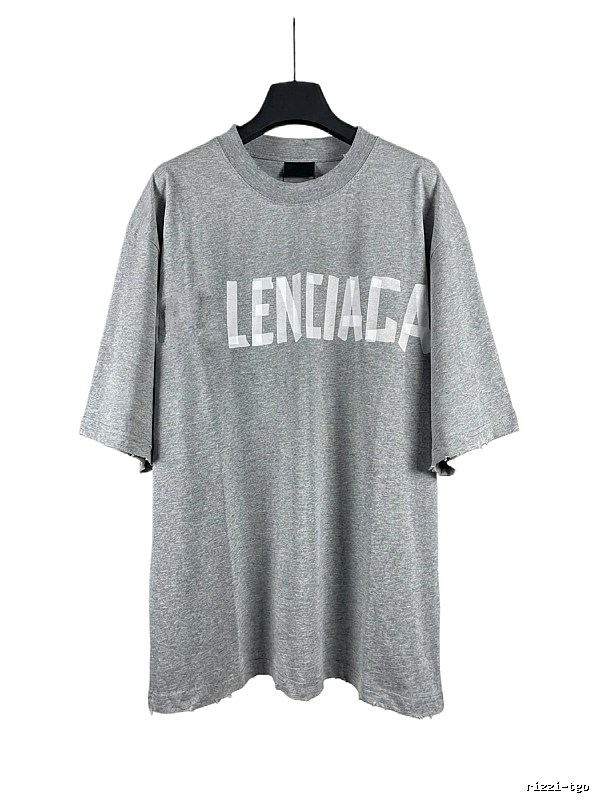 Balenciaga letter-style gray T-shirt