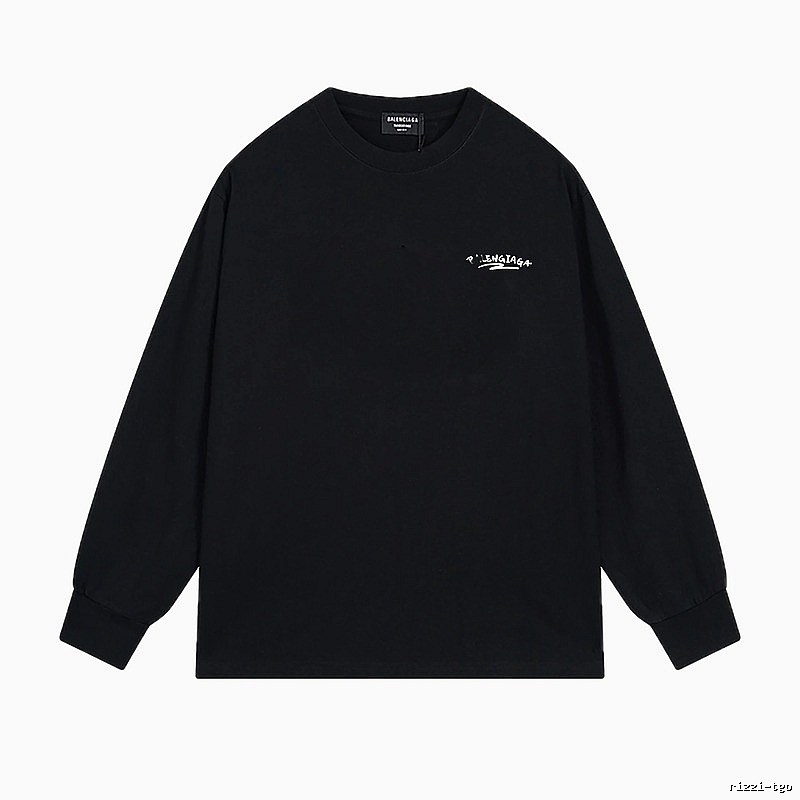 Balenciaga simple style black long-sleeved shirt