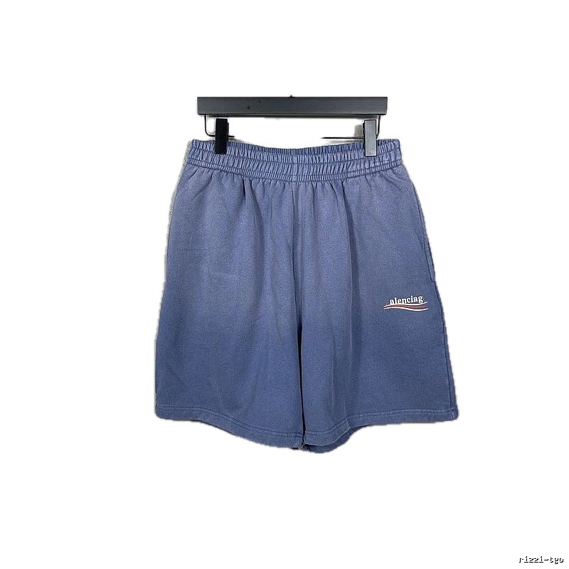 Balenciaga simple-style blue shorts