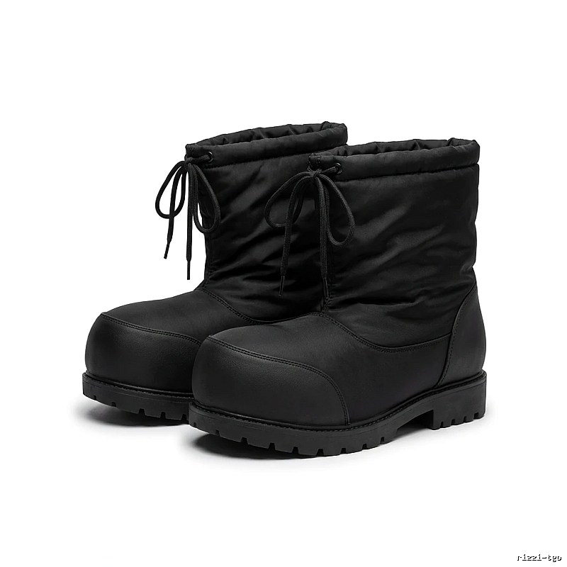 Balenciaga thick-soled warm black boots