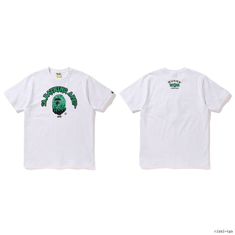 Bape Ape Head Minimalist Style White T-shirt