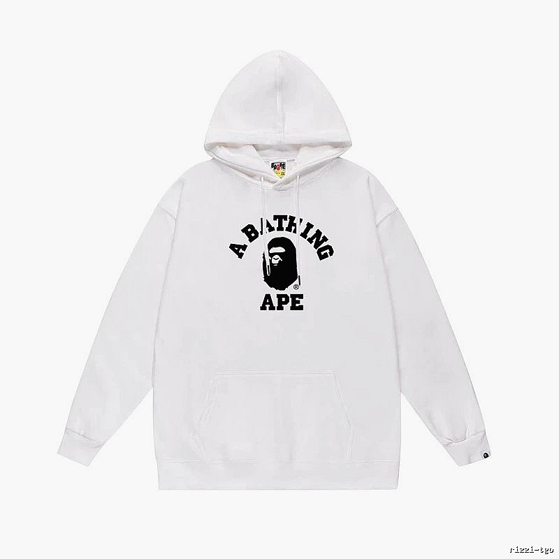 Bape Ape Head Simple White Sweatshirt