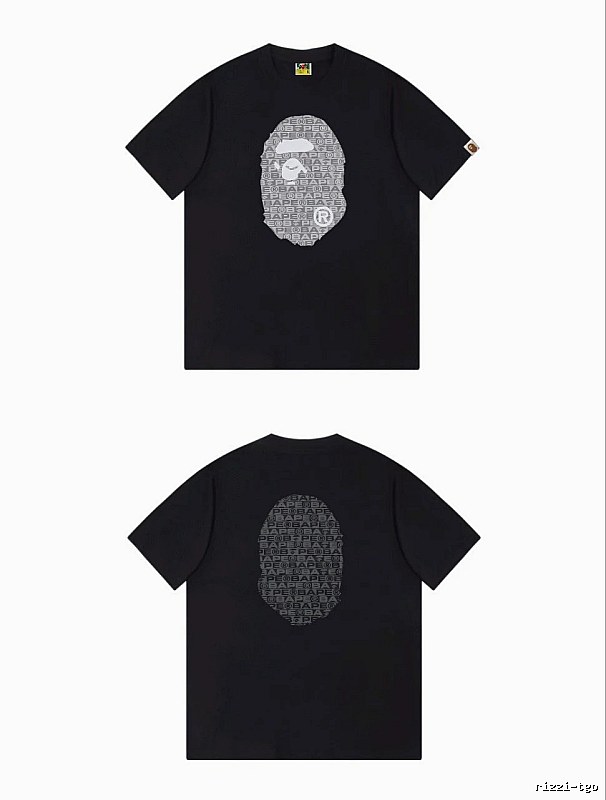 Bape Ape Head Trendy and Cool Black T-shirt