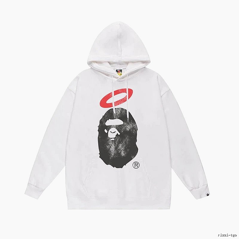 Bape Ape Head Trendy Cool Style White Sweatshirt