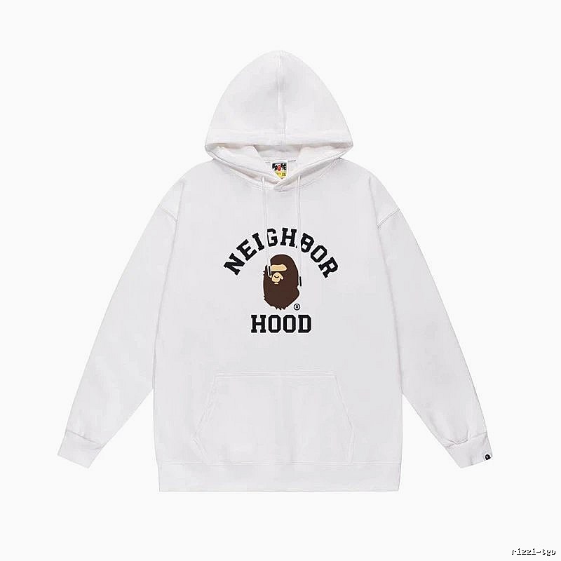 Bape Ape series white hoodie