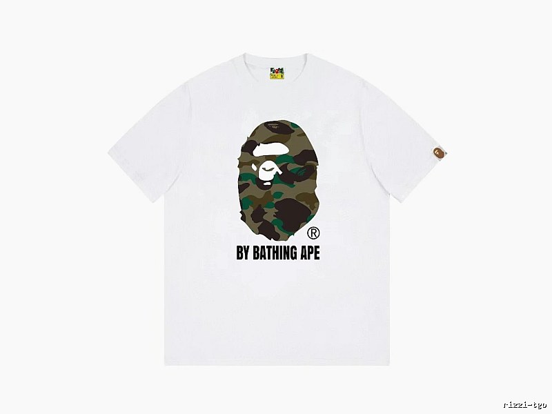 Bape camouflage-style white T-shirt