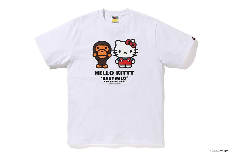 Bape co-branded cartoon white T-shirt