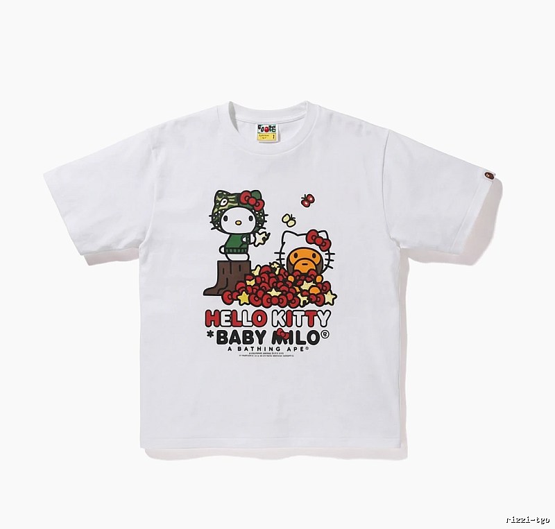 Bape Hello Kitty Co-branded White T-shirt