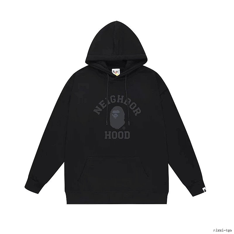 Bape Neighborhood black trendy hoodie