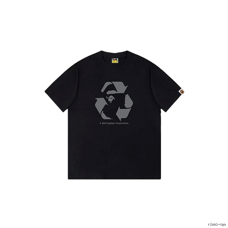 Bape Recycling Series Black Short Sleeve