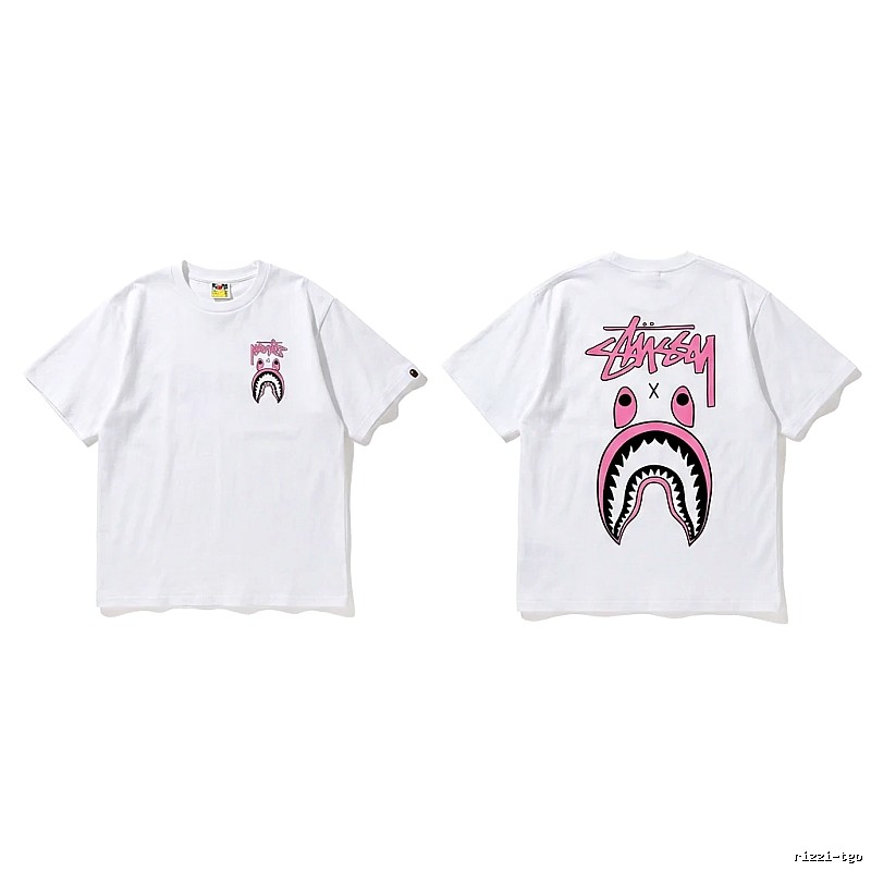 Bape Shark Co-branded White T-shirt