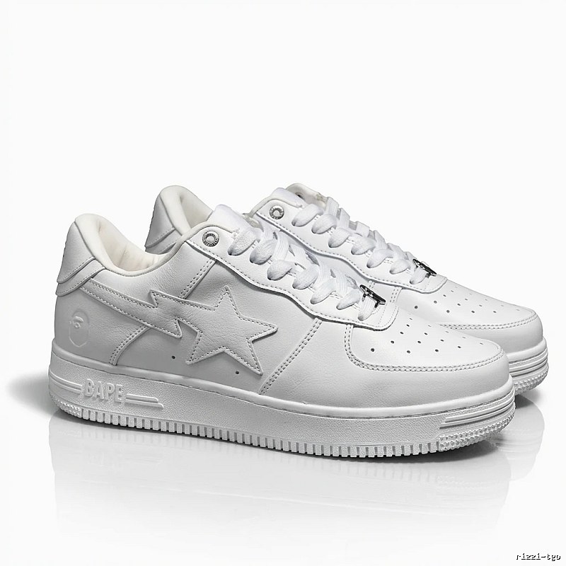 Bape Star Minimalist White Shoes