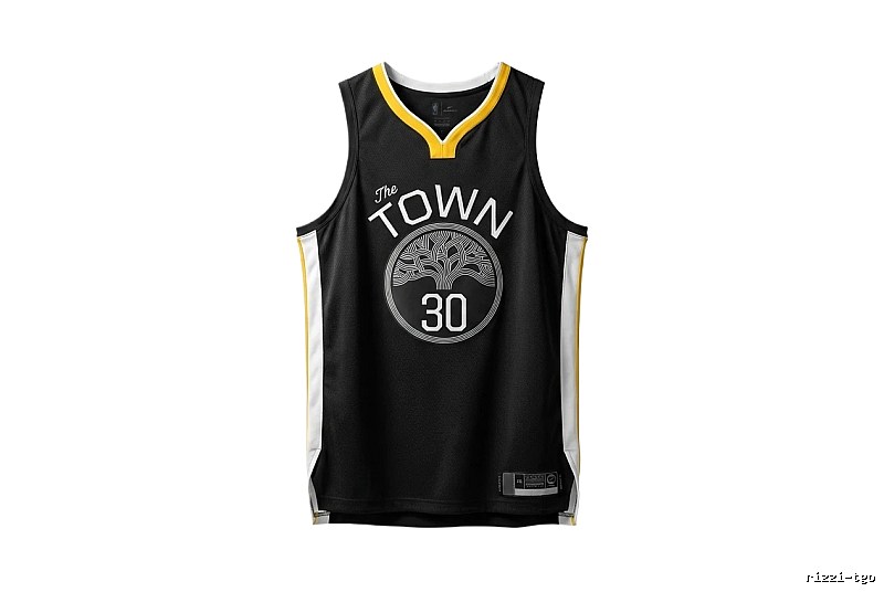 Black basketball uniforms of Curry The TOWN