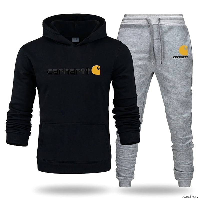 Carhartt casual style black and gray suit set