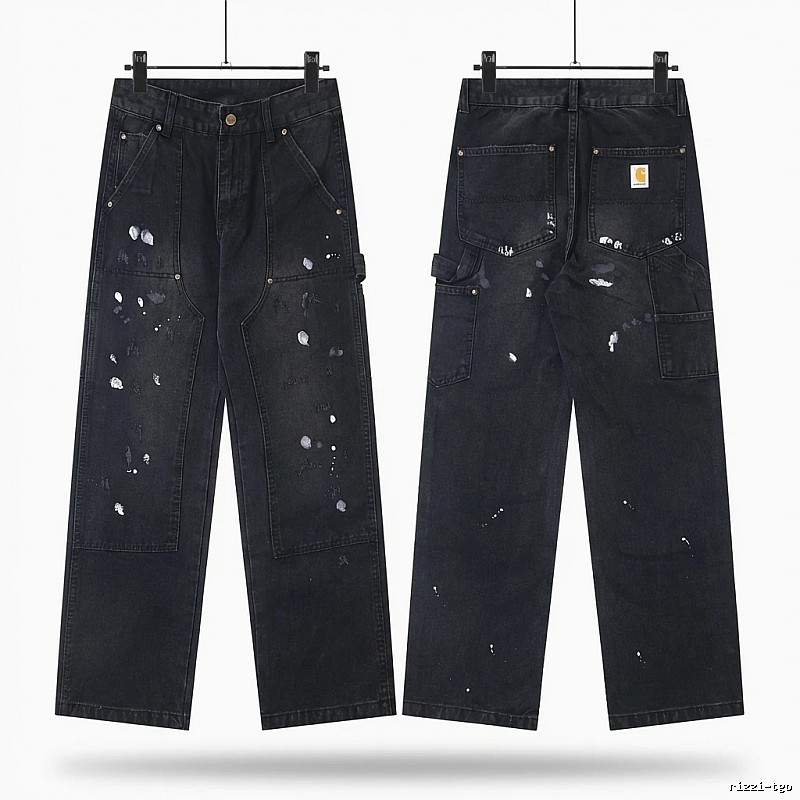 Carhartt workwear style black jeans
