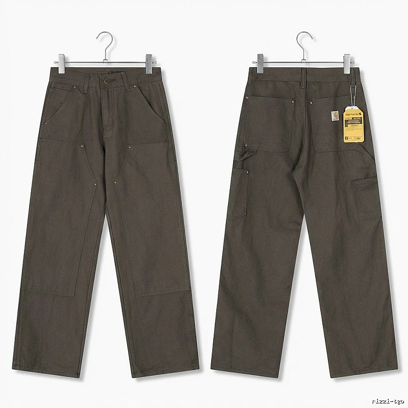 Carhartt workwear style dark gray long trousers