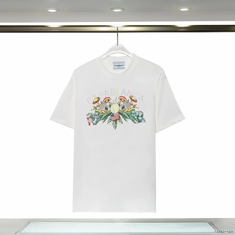 Casablanca Floral Print White T-shirt
