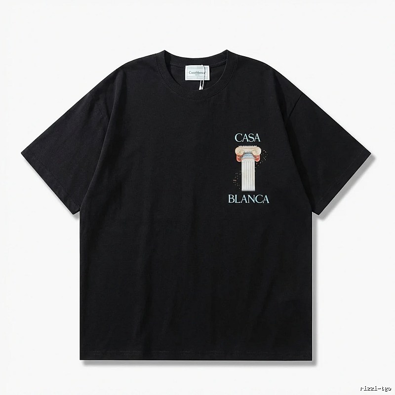 Casablanca Print Retro Black T-shirt