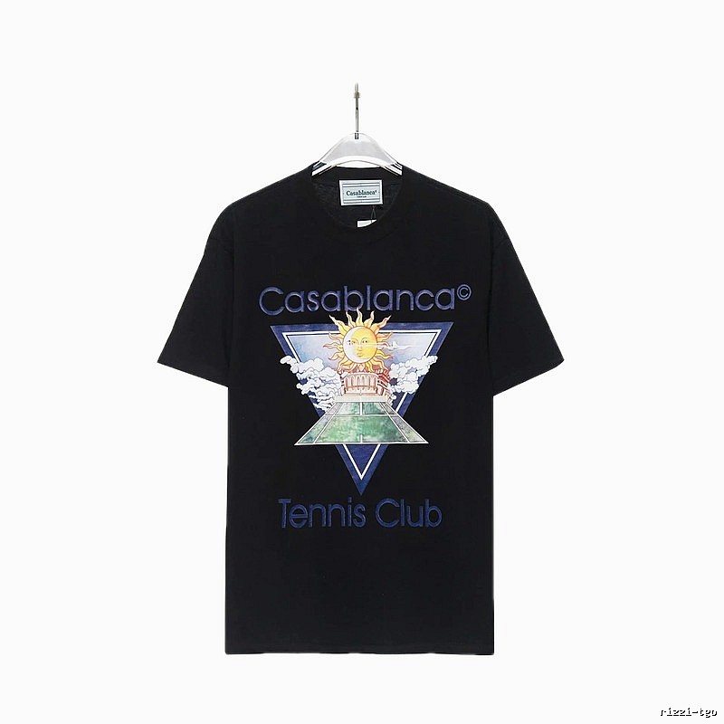 Casablanca retro style black T-shirt