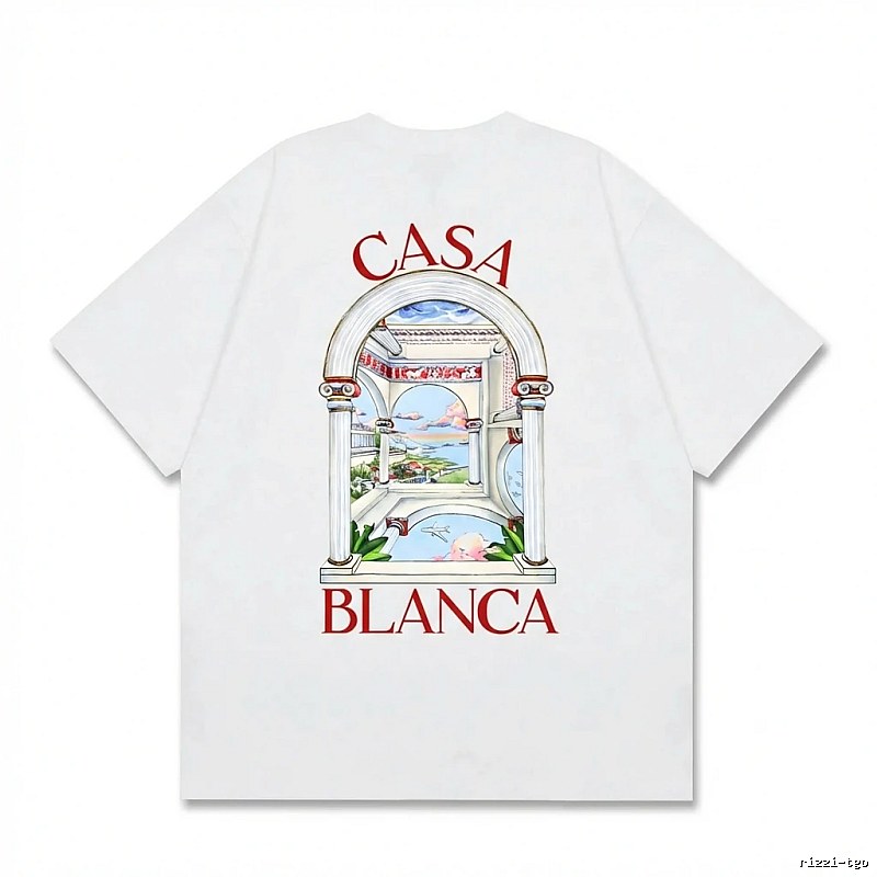 Casablanca retro style white T-shirt