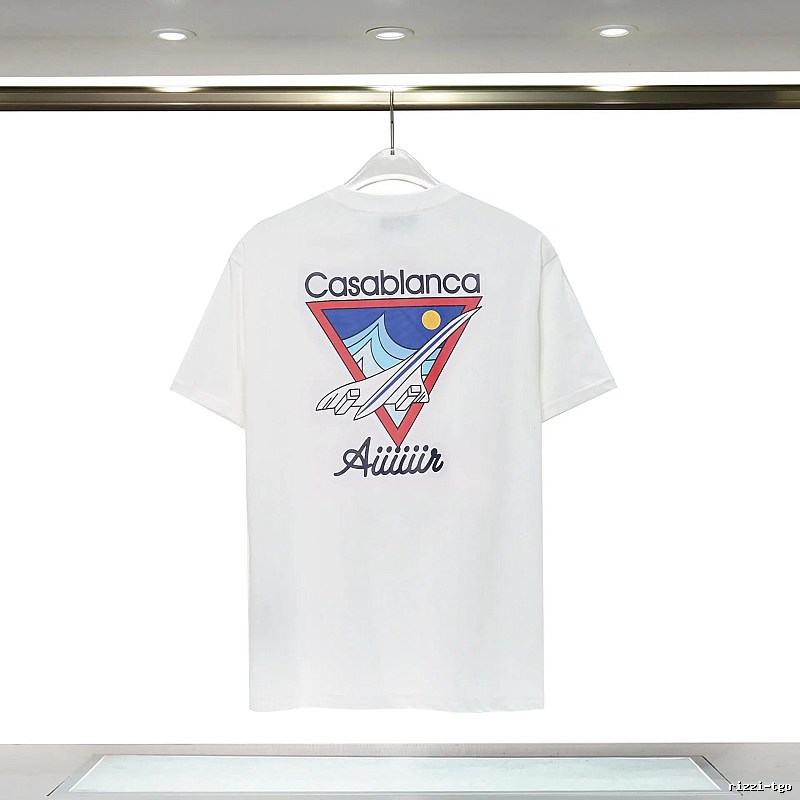 Casablanca Triangle Print White T-shirt