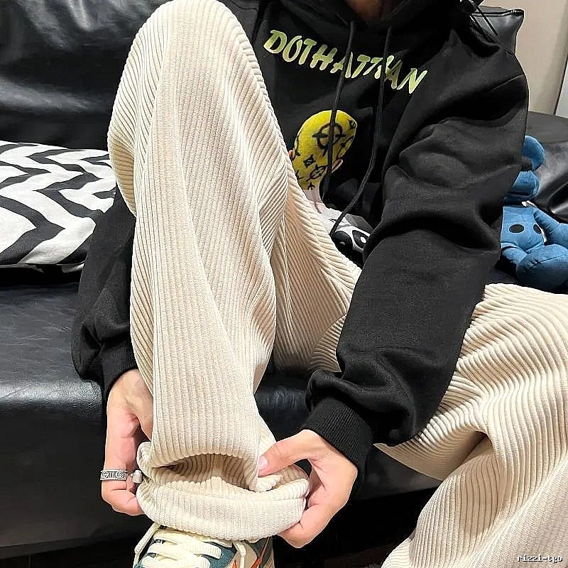 Casual Black casual pants Loose Black Streetwear for Streetwear Looks