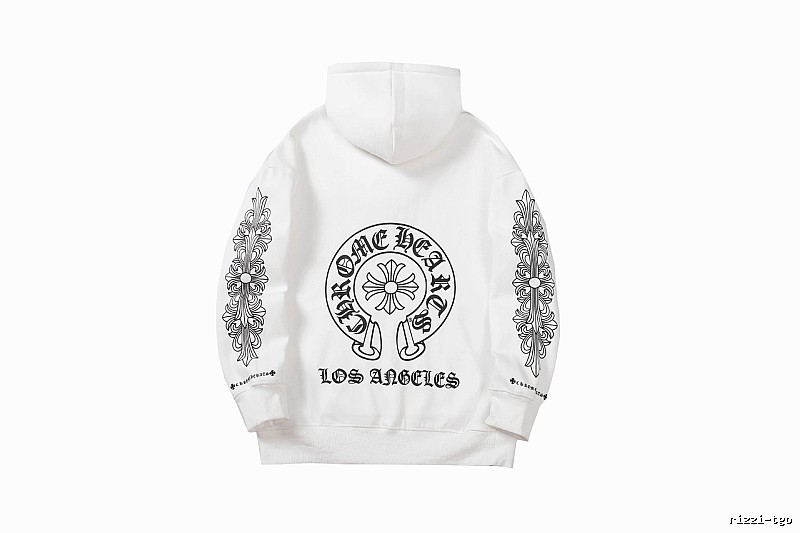 Chrome Hearts 2088-26 White Cross Graphic Hoodie Weekend Wear