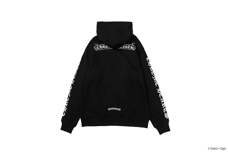 Chrome Hearts 2088-96 Black Cross Graphic Hoodie Airport Outfit