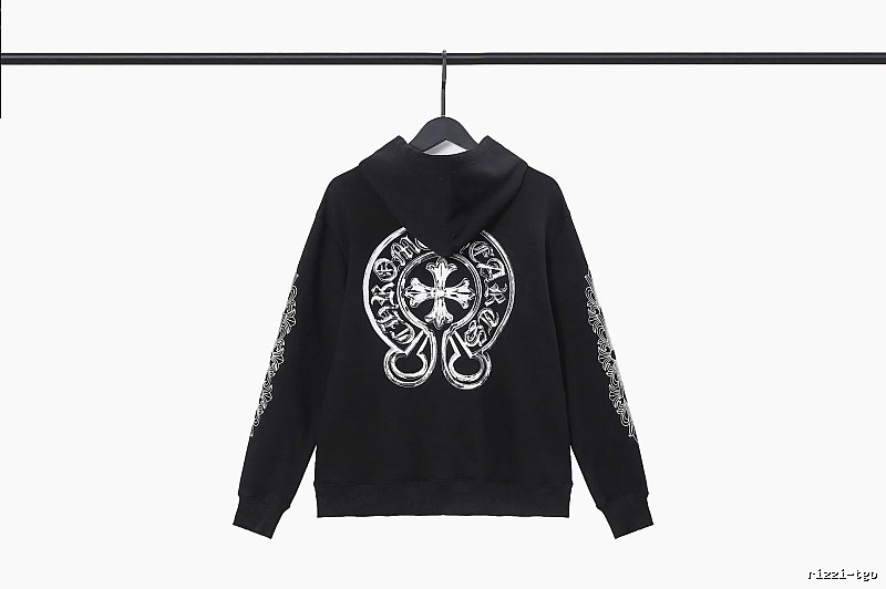 Chrome Hearts 2089-53 Black Cross Graphic Hoodie Minimal Look